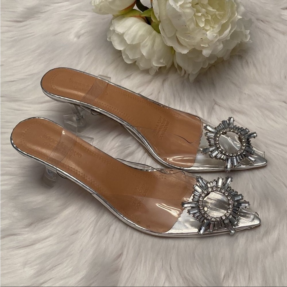 Clear heels 8